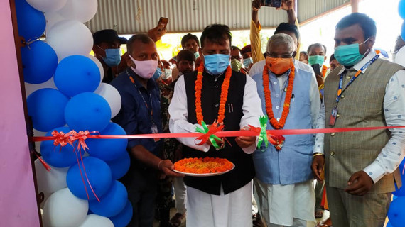 २५ प्रतिशत काम बाँकी छँदै जनकपुरधाममा कोभिड विशेष अस्पतालको उद्घाटन